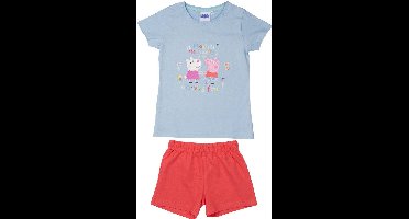 Peppa Pig/ Peppa Big Pyjama / Shortama - Lichtblauw - Katoen - maat 110/116