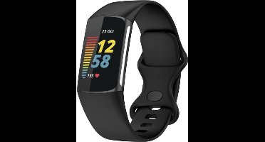*** Siliconen bandje - geschikt voor Fitbit Charge 5/6 - Maat M/L - van Heble® ***