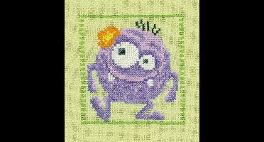 Telpakket kit Paars monstertje  - Vervaco - PN-0150595