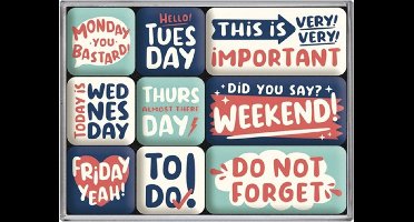 Magneet Set Happy Week