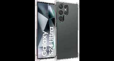 Hoesje geschikt voor Samsung Galaxy S24 Ultra - Shockproof Transparant Back Cover Case