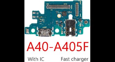 Samsung Galaxy A40 oplaad connector -met ic - snel opladen - A405F charching dock connector - with IC - fast charging