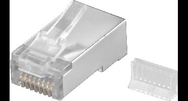 CAT5e RJ45 connector afgechermd AWG 24 t/m AWG 26 - per stuk
