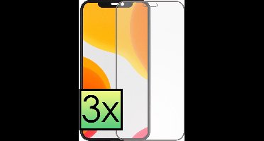 Screenprotector - 3 stuks - Geschikt voor Apple iPhone Xs - Volledige Dekking - Met Dichte Notch Full protection - Beschermglas - Gehard Glas - Tempered Glass - Screen Protector - Bescherm Cover