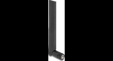 Delock WiFi 6E Antenna SMA plug 3 dBi omnidirectional with tilt joint black