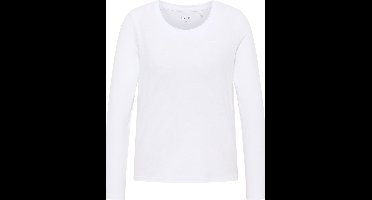 Mustang Dames Longsleeve ELLY regular fit Wit XS Ronde Hals Volwassenen