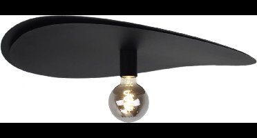 Chericoni Piatto Plafondlamp- 1 lichts - E27 - Zwart