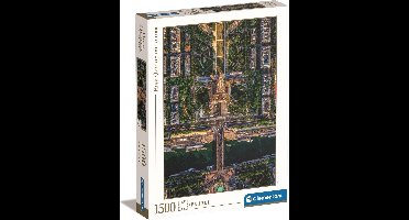 Clementoni - Puzzel - 1500 Stukjes - Vliegend Over Parijs - Puzzel Voor Volwassenen - High Quality Collection