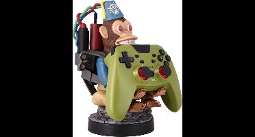 Cable Guy - Monkey Bomb telefoonhouder - game controller stand met usb oplaadkabel - 8 inch