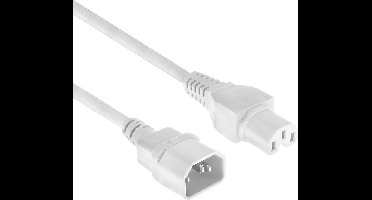 ACT Netsnoer C14 - C15 wit 1,2 m AK5436