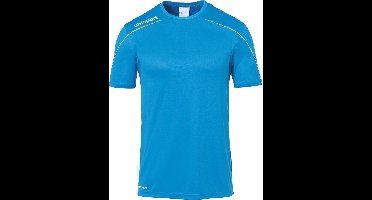 Uhlsport Stream 22 Shirt Korte Mouw Heren - Cyaan / Wit | Maat: 3XL