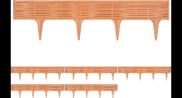 Deuba Borderrand - 11,7m Kunststof Weerbestendig - Terracotta