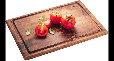 Snijplank met Sapgeul, Middel, 37 x 25 x 1.8 cm, Walnoothout - GEFU | ENNO