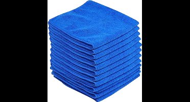 Eurocatch Microvezeldoekjes - 40x40cm - 12 stuks - Schoonmaakdoekjes - Wasbaar - Blauw