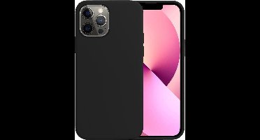 Apple Iphone 13 Mini Zwart siliconen backcover hoesje