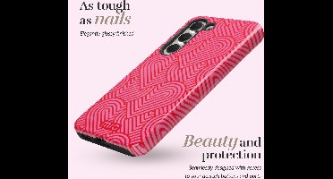 MIO MagSafe Samsung Galaxy A54 Hoesje | Hard Shell Back Cover | Geschikt voor MagSafe | Wild Hearts