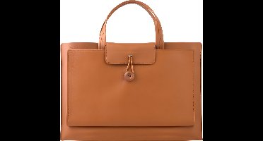 Laptoptas - 14 tot 16 inch - 3 Vakken - Vegan Leer - Laptophoes - Laptop Tas - XPS 15, Acer, Lenovo, ASUS, MacBook Air, Pro, Samsung, ChromeBook - Bruin