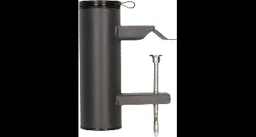 Gerimport parasolhouder voor op het balkon - metaal - antraciet