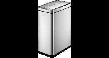 EKO - DeLuxe Phantom Sensor Bin 20+20 liter - Stainless steel Polypropylene - mat RVS - Prullenbak