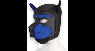Verken Je Ondeugende Kanten Met De BDSM Honden Masker Blauw