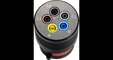 Benning BENNING TA 7-16 Meetadapter CEE-stekker 16 A 5-polig - Bus 4 mm Zwart