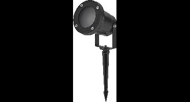 LEDVANCE ENDURA HYBRID NAUT SPIKE buitenlant., hybrideverl., 2W, 100lm, warm witte lichtkleur, 3.000K kleurtemperatuur, zwart, kunststof, beschermingsklasse IP44 en IP67, zonne-energie en netvoeding