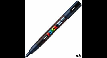 Posca Stiften PC-3M Fine Tip - verfstiften - Donkerblauw - 6 stuks