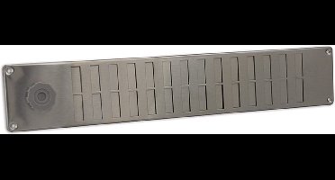 Nedco BV RVS schuifrooster 500x90mm m.draaiknop