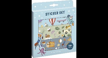 Little Dutch stickers Jim & Friends - 3 stickervellen met speelachtergrond - stickerset