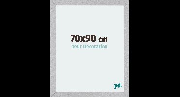Your Decoration - Fotolijst 70x90 cm - MDF - Zilver Mat - Mura