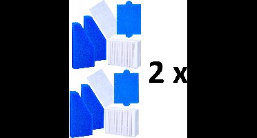 2 x FILTERSET vervanging VOOR THOMAS stofzuiger Aqua+ Multi Clean Parquet x10, Pet&Family, Anti Allergy, Allergy & Family, Mistral XS, Twin XT Perfect Air Allergy Pure, Animal Pure, model WES2146.EA 787241.787276.787203