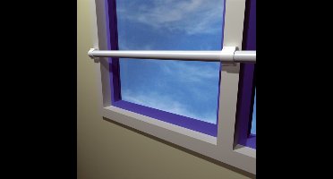 SecuBar Middensteun op de dag wit tbv buis diameter 40mm 2010.366.00