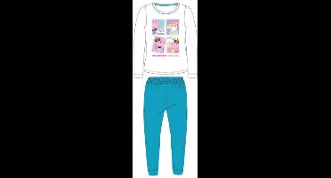 Peppa Pig - Pyjama - wit met blauw - Maat 110 - Kinderpyjama