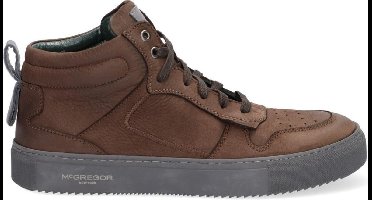 McGregor Heren Sneakers - Bruin - Hoge Sneakers - Leer - Veters