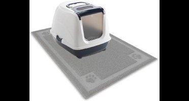Uitloop/protectie mat grijs voor katten 90x60 cm