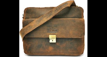 Hunters Tablettas - Crossbodytas Buffelleer H 22cm x B 28cm