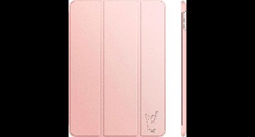 Hoes geschikt voor iPad Air 2022 / 2020 10.9 inch - Smart Book Case Cover Roségoud