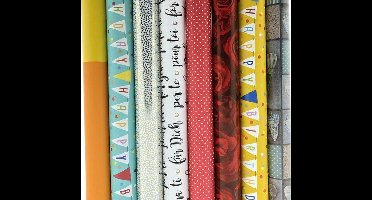 Cadeaupapier - Inpakpapier - Assortiment Van 5 XXL Rollen – Totaal 15 Meter