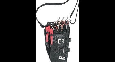 Boy 4 Zwarte Holster In Matte Kroko Vr 4 Scharen Sibel