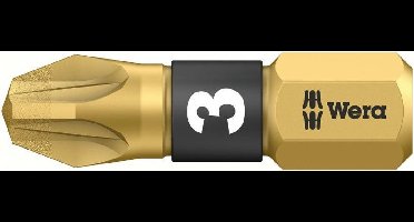 Wera 5056704001 1/4" Pozidrive BiTorsion Diamant Bit - PZ3 x 25mm