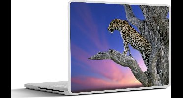 Laptop sticker - 11.6 inch - Luipaard - Boom - Tak - 30x21cm - Laptopstickers - Laptop skin - Cover