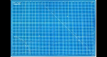 Elan Snijmat A1 Blauw, 5-laagse Zelfherstellende Snijmat A1, Knutselmat, Snijmat 60x90 CM, Self Healing Cutting Mat A1, Snijmat A1 Zelfherstellende, Hobby Snijmat Blauw, Werkmat, Self Healing Snijmat