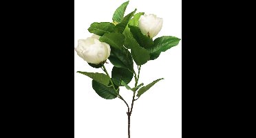 Gifts Amsterdam Kunstbloem Magnolia Grandiflora Zijde Ivoorwit