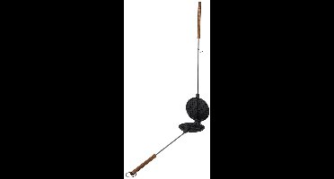 Esschert FF295 Wafelijzer | Wafelijzer BBQ - Geschikt voor open vuur - Extra lange steel