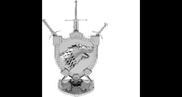 Metal Earth ICONX Game of Thrones - House Stark Wapenschild