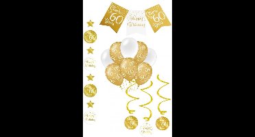 Verjaardag Versiering Feestpakket 4 delig 60 jaar