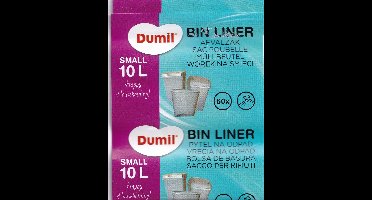 Pedaalemmerzakje - 10 liter - 60 stuks