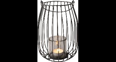 Gusta - Lantaarn - Donkergrijs -  ø21x29cm