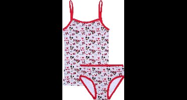 Grijs-rode kinderset: hemdje + onderbroek Mickey Mouse Disney 122-128 cm