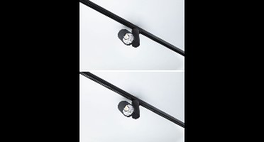 Toebehoren Railafdekking 0.67m, Zwart
